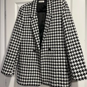 Anine Bing Houndstooth Madeline blazer